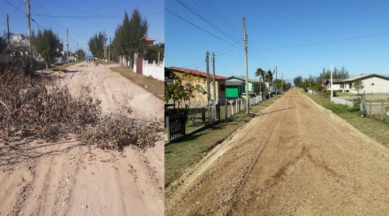 Rua São José antes e depois