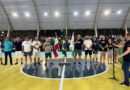 Quadra central movimentada com o início do Campeonato de Futsal